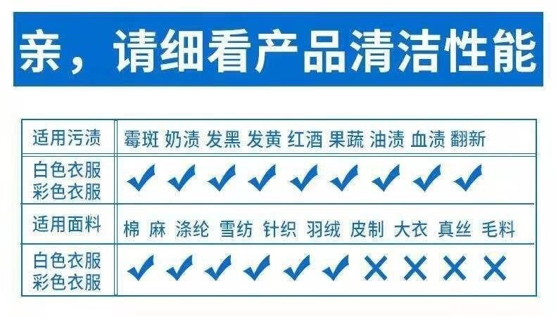 【P027】【洗白衣必备】花香爆炸盐小罐装洗衣去污渍强彩漂粉去渍去黄增白漂白粉 ❤️❤️